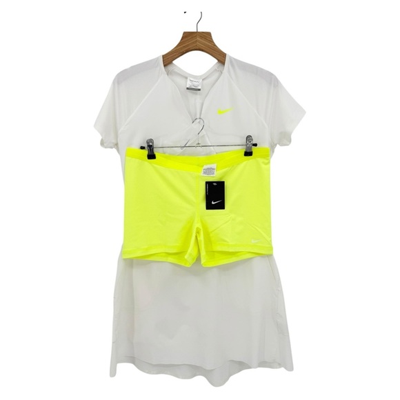 Nike Dresses & Skirts - Nike Innovation Links Golf Dress with Matching Shorts in White Size L